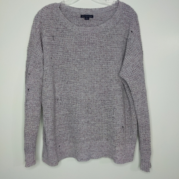 American Eagle Outfitters Sweaters - L Sweater Top Tee Shirt Distressed Destroyed T